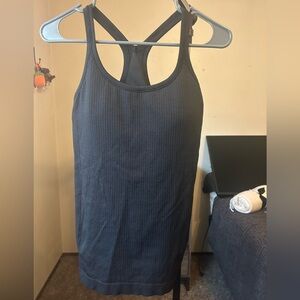 Lululemon Athletica Black Ribbed Tank Top